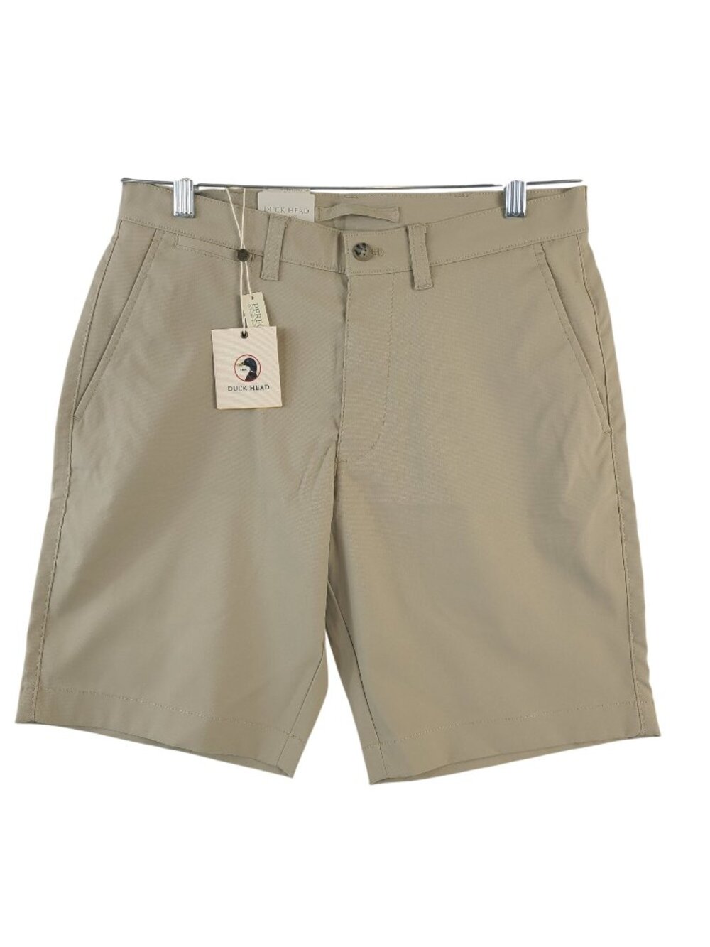 NEW Duck Head Men's Beige 9" Twill Long Drive Shorts Size 30